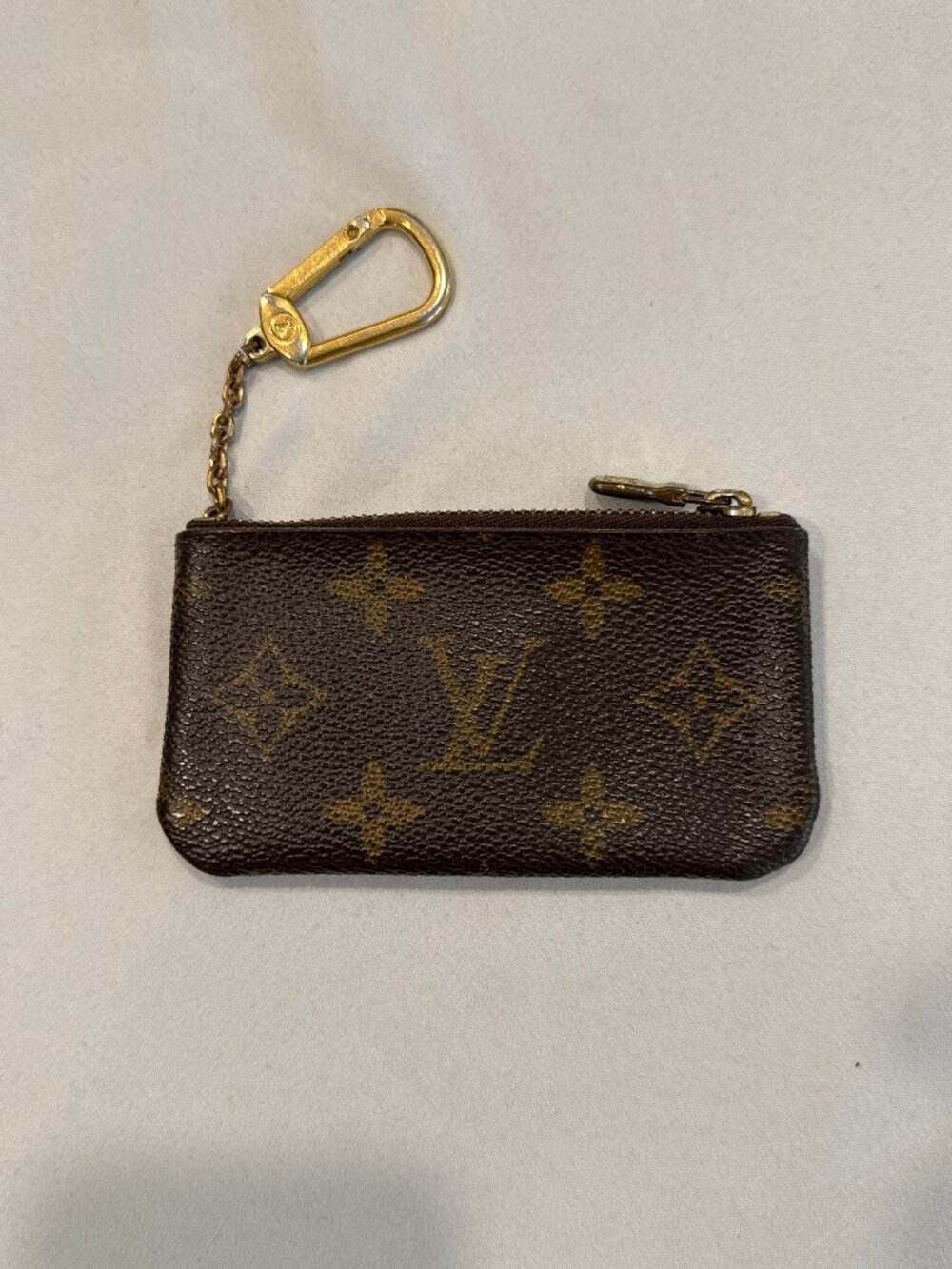 Louis Vuitton Monogram Key Pouch Cles Brown